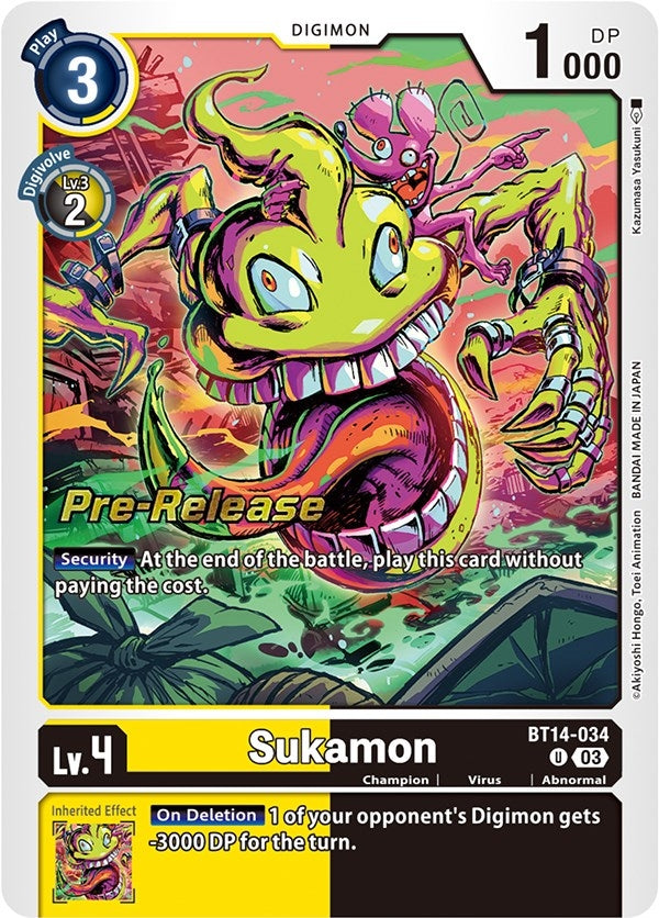 Image for Sukamon [Blast Ace Pre-Release Cards]