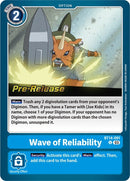 Image for Wave of Reliability [Blast Ace Pre-Release Cards]