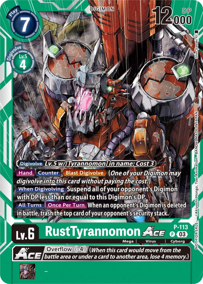 Image for RustTyrannomon ACE - P-113 (3rd Anniversary Survey Pack) [Digimon Promotion Cards]