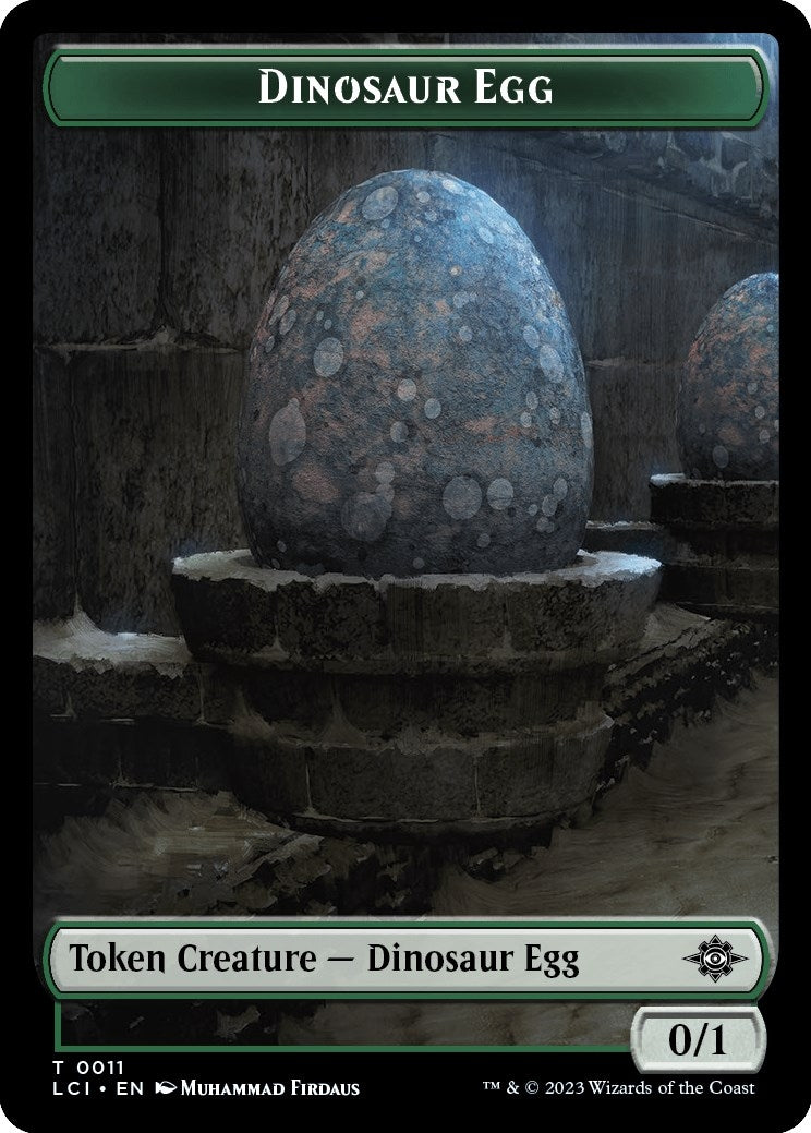 Dinosaur Egg Dinosaur 0010 Double Sided Token (11 // 10) [LCI]