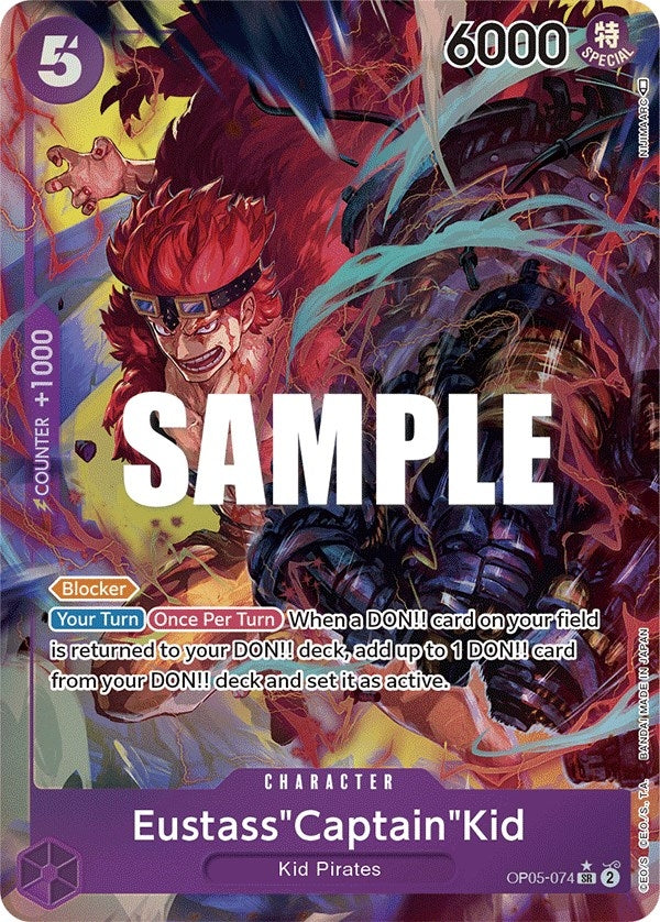 Eustass"Captain"Kid (Alternate Art) (OP05-074) [OP05]