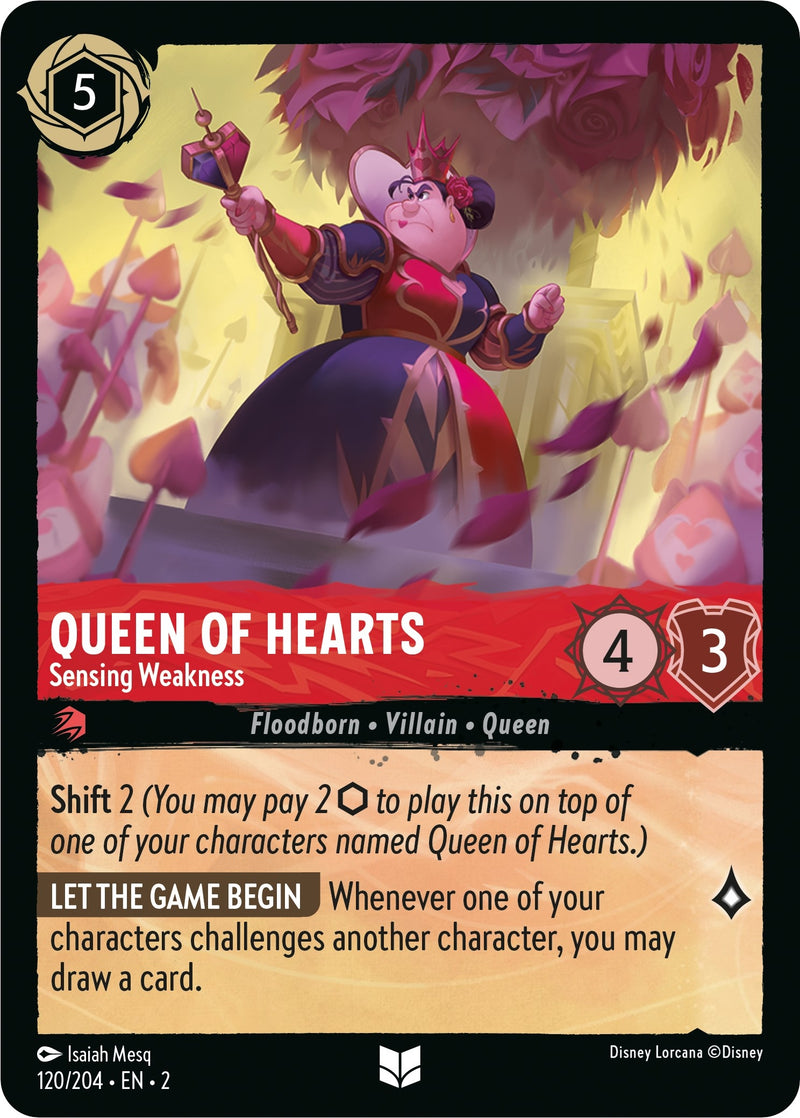Queen of Hearts Sensing Weakness (120/204) [2]