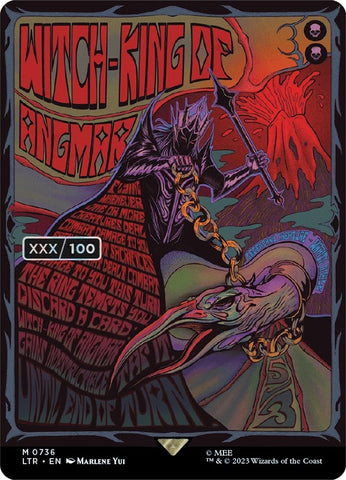 Witch king of Angmar Borderless Poster Serial Numbered (736) [LTR]