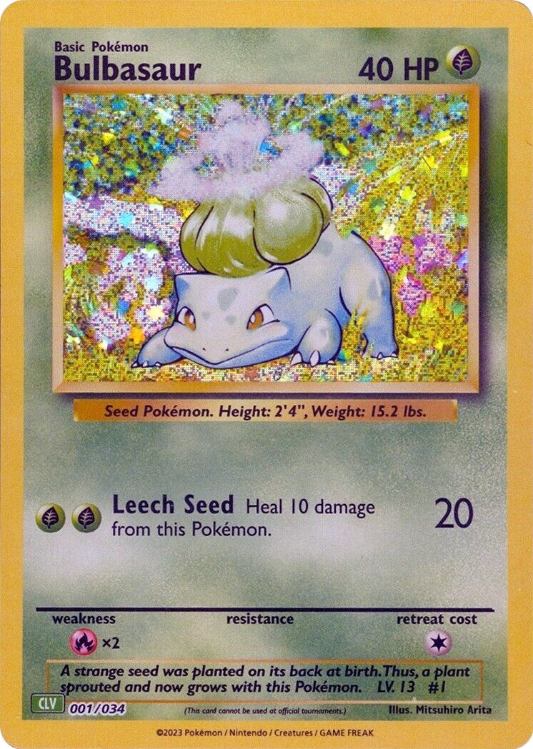 Bulbasaur (001/034) [CL]