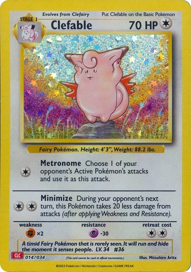 Clefable (014/034) (Trading Card Game Classic)