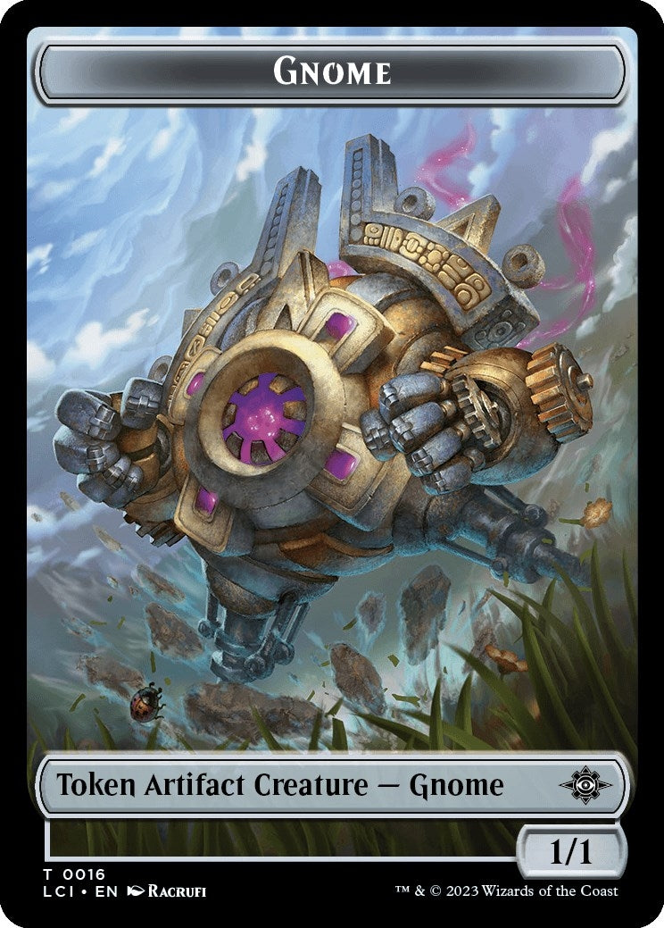 Gnome Dinosaur 0010 Double Sided Token (16 // 10) [LCI]