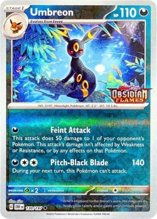 Umbreon Obsidian Flames Stamped (130/197) [MCAP]