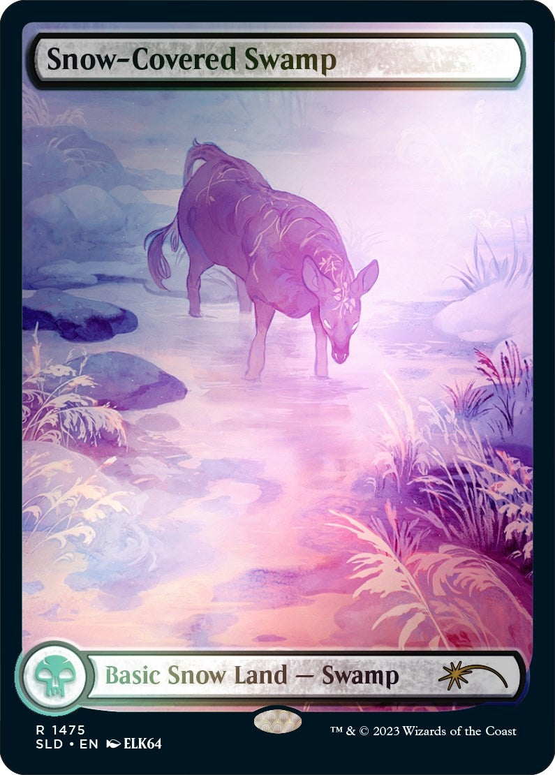 Snow Covered Swamp 1475 Rainbow Foil (1475) [SLD]