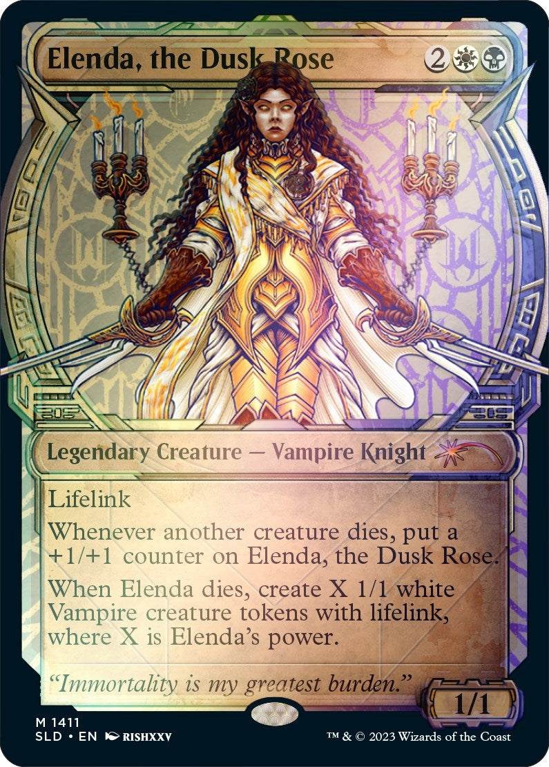 Elenda the Dusk Rose Rainbow Foil (1411) [SLD]