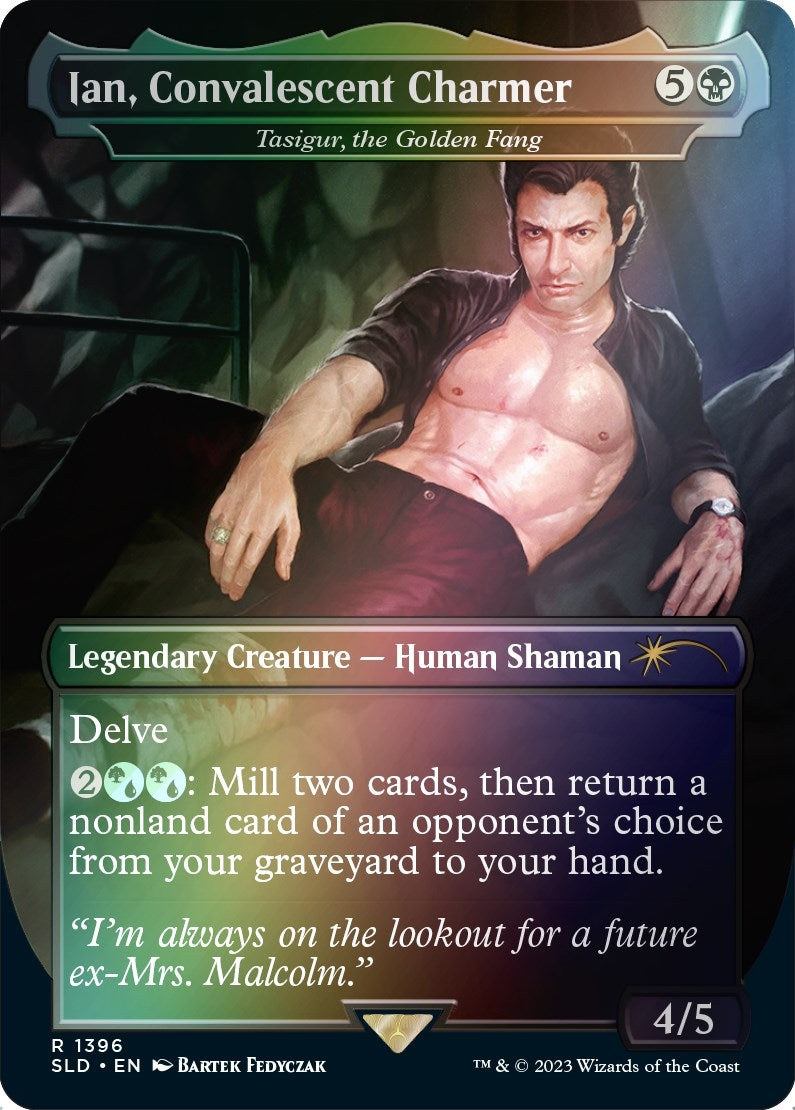 Ian Convalescent Charmer Tasigur the Golden Fang Rainbow Foil (1396) [SLD]