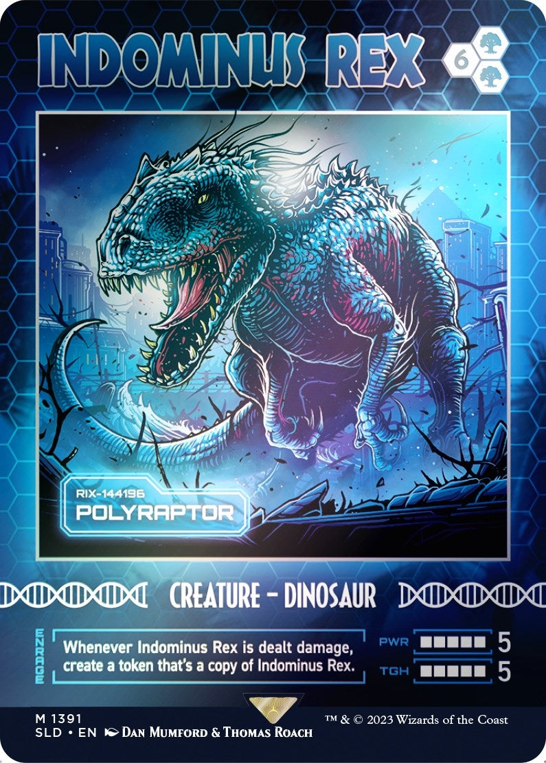 Indominus Rex Polyraptor Rainbow Foil (1391) [SLD]