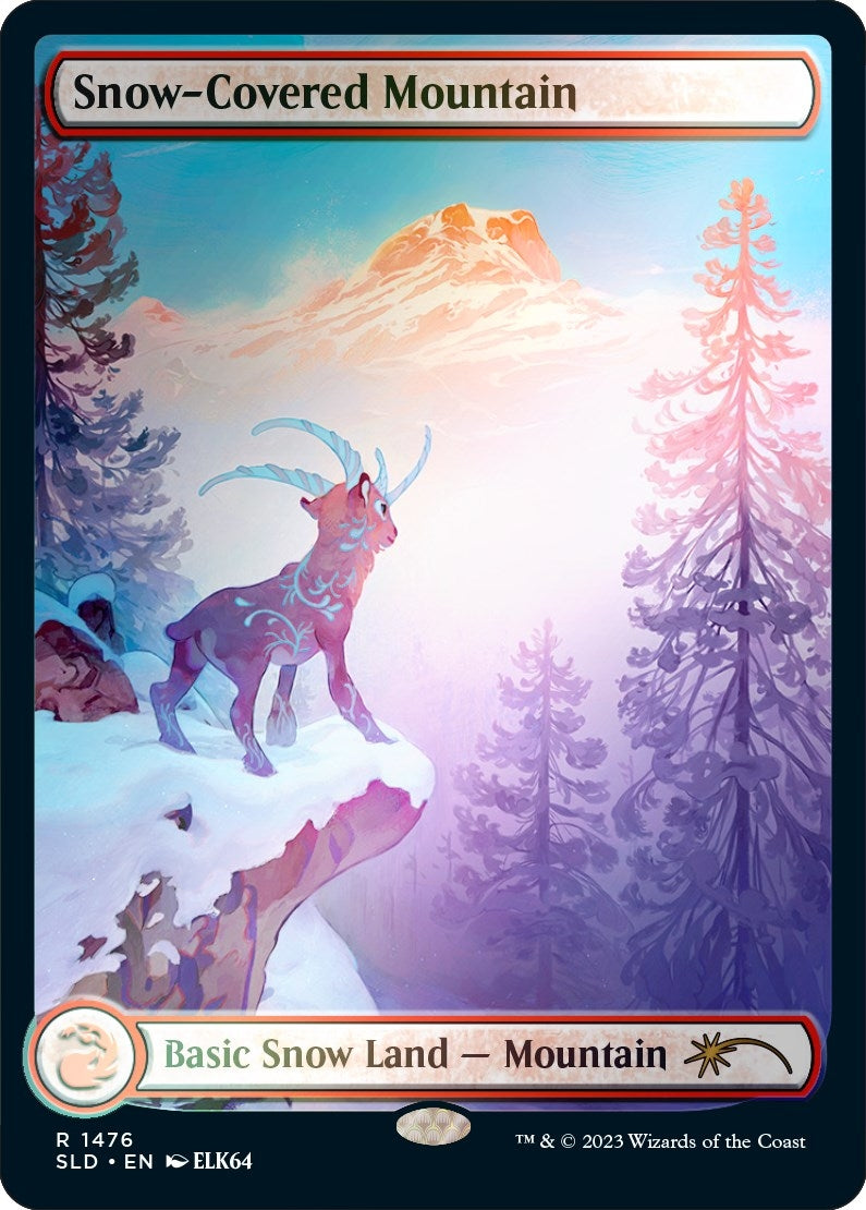 Snow Covered Mountain 1476 Rainbow Foil (1476) [SLD]