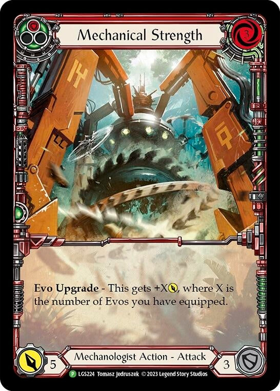 Image for Mechanical Strength (Red) - LGS224 [Flesh and Blood: Promo Cards]