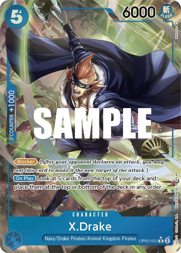 X.Drake (Alternate Art) (OP05-055) [OP05]