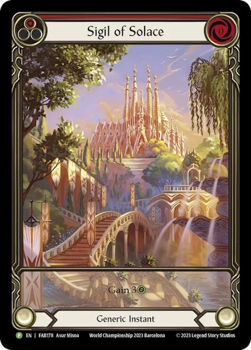 Image for Sigil of Solace (FAB178) [Flesh and Blood: Promo Cards]