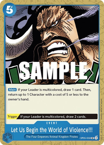 Let Us Begin the World of Violence!! (OP05-059) [OP05]