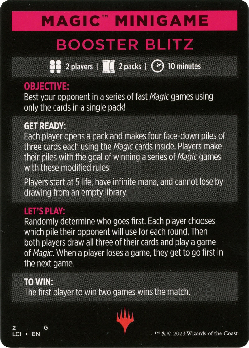 Magic Minigame Booster Blitz (2) [LCI]
