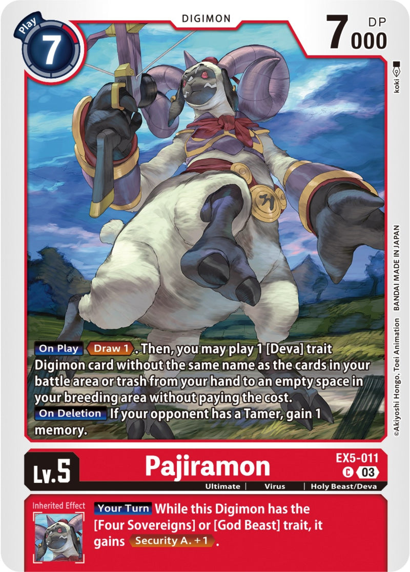 Image for Pajiramon [Animal Colosseum]