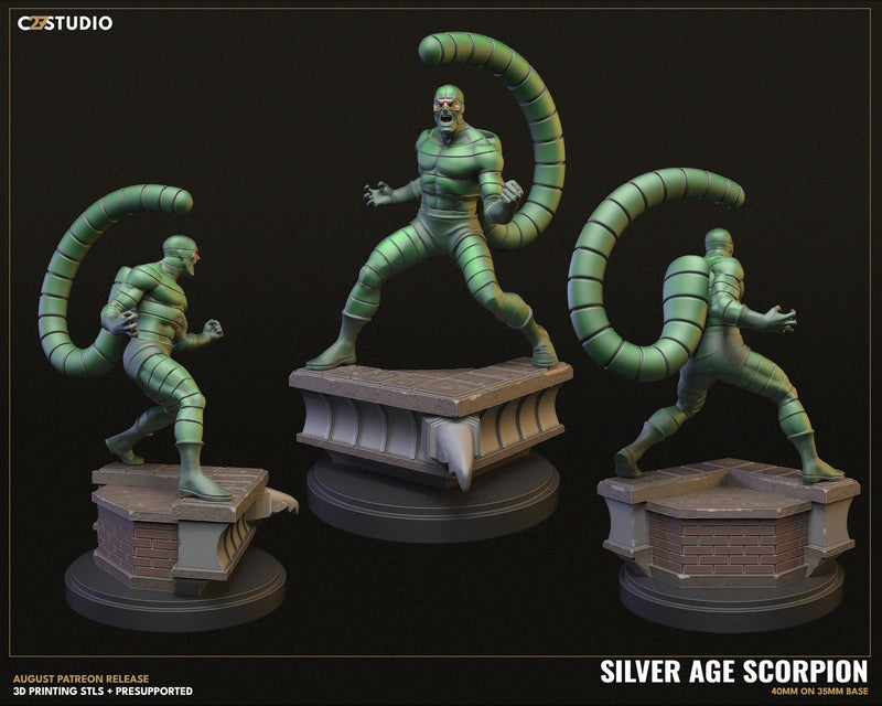 Silver Age Scorpion - Marvel MCP-Compatible Resin Miniature