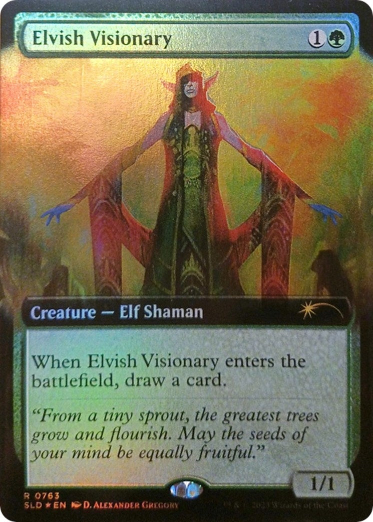 Elvish Visionary Extended Art (763) [SLD]