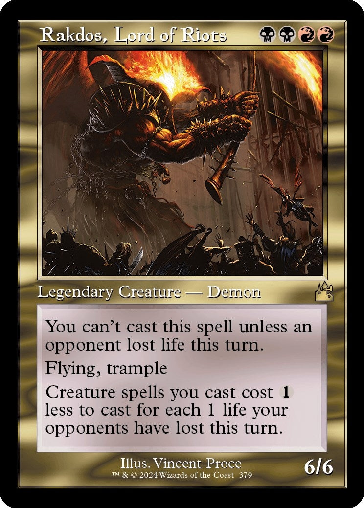 Rakdos Lord of Riots Retro Frame (379) [RVR]