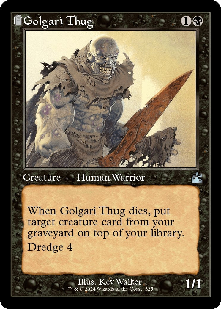 Golgari Thug (Retro Frame) [Ravnica Remastered]