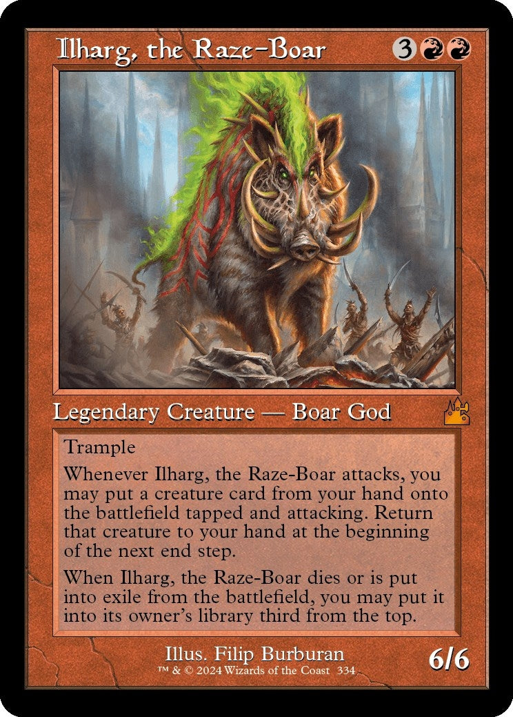 Ilharg the Raze Boar Retro Frame (334) [RVR]