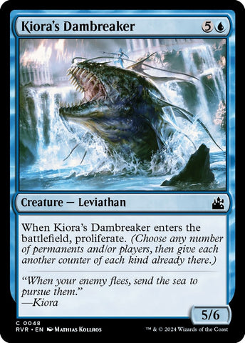 Kiora's Dambreaker [Ravnica Remastered]