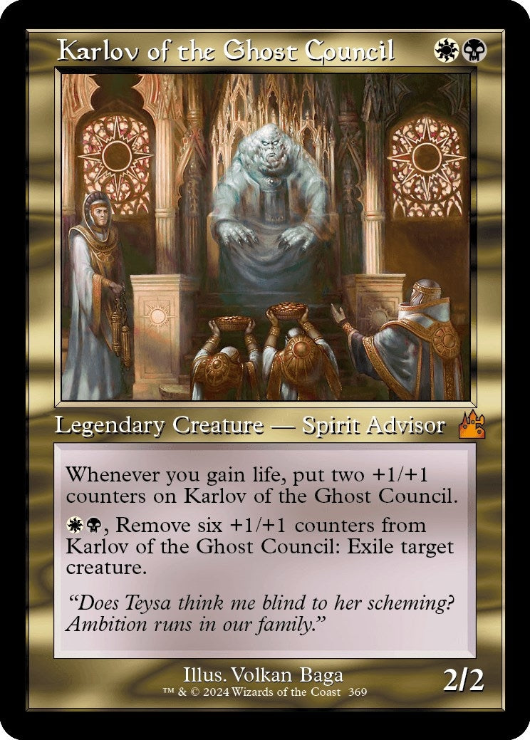 Karlov of the Ghost Council Retro Frame (369) [RVR]