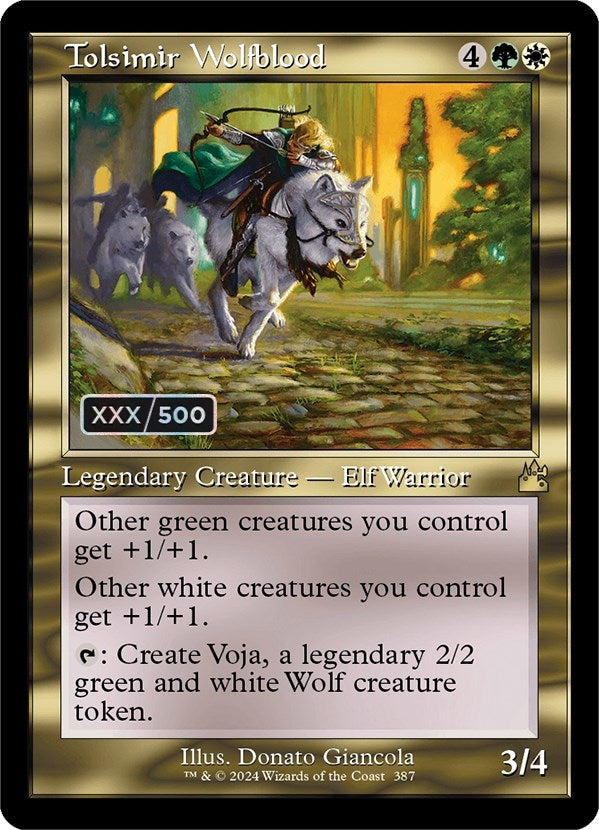 Tolsimir Wolfblood Retro Frame Serial Numbered (387) [RVR]