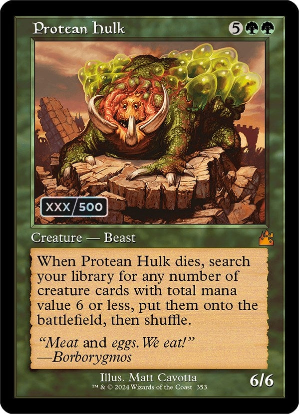 Protean Hulk Retro Frame Serial Numbered (353) [RVR]