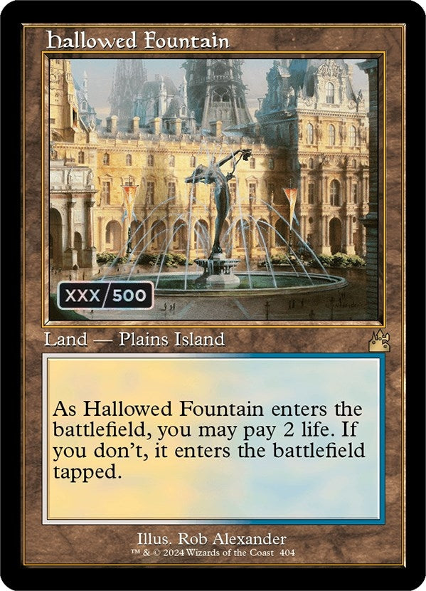 Hallowed Fountain Retro Frame Serial Numbered (404) [RVR]