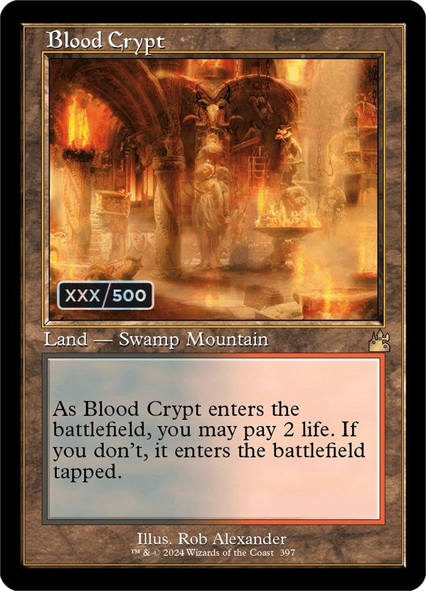 Blood Crypt Retro Frame Serial Numbered (397) [RVR]