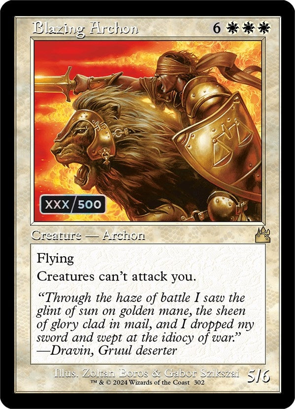 Blazing Archon Retro Frame Serial Numbered (302) [RVR]