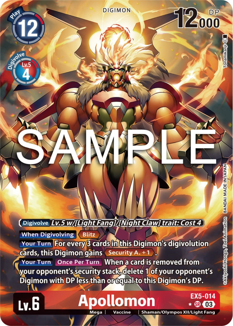 Image for Apollomon (Alternate Art) [Animal Colosseum]