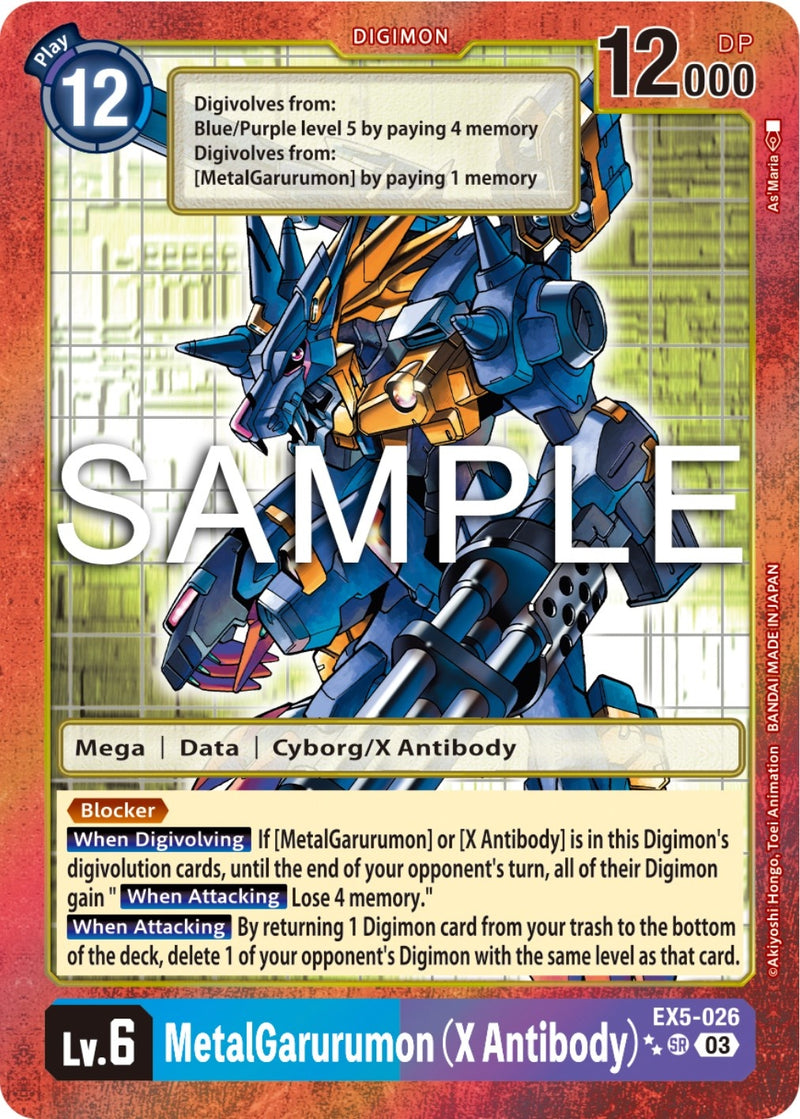Image for MetalGarurumon (X Antibody) (2 Star Alternate Art) [Animal Colosseum]