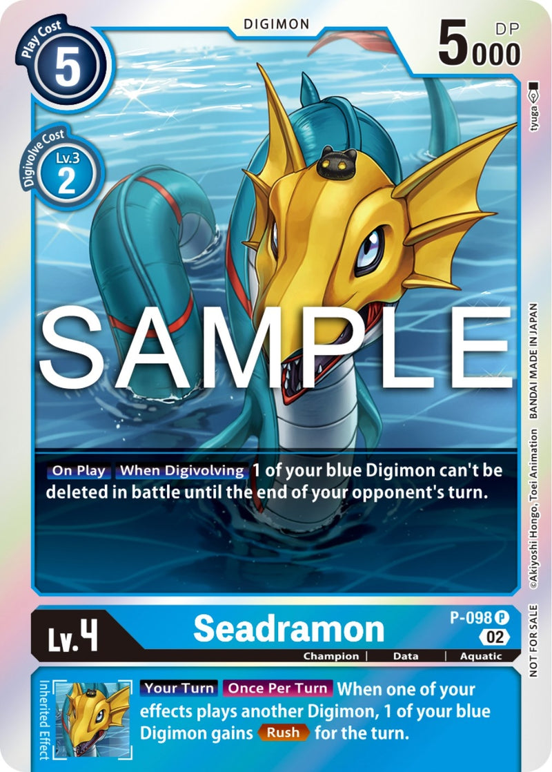 Image for Seadramon - P-098 (Limited Card Pack Ver.2) [Digimon Promotion Cards]