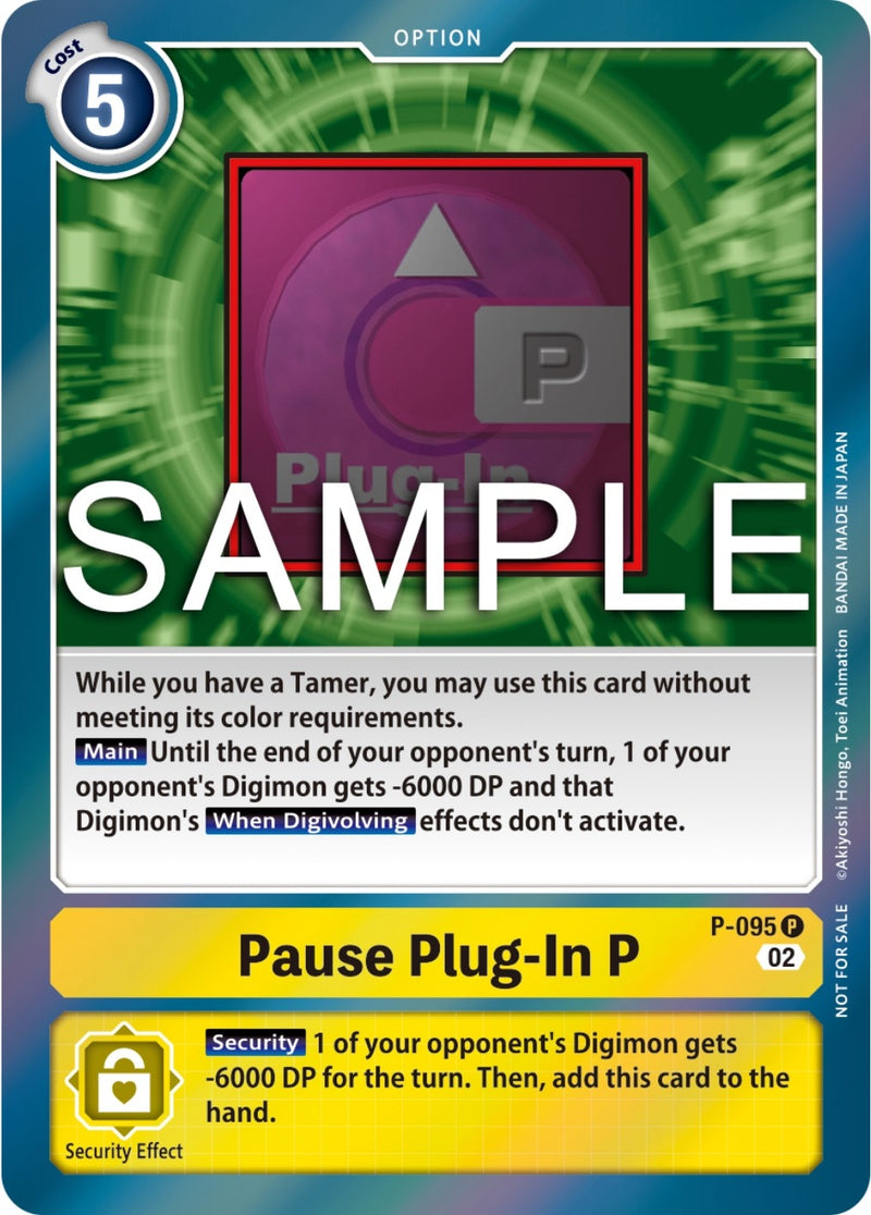 Image for Pause Plug-In P - P-095 (3rd Anniversary Update Pack) [Digimon Promotion Cards]
