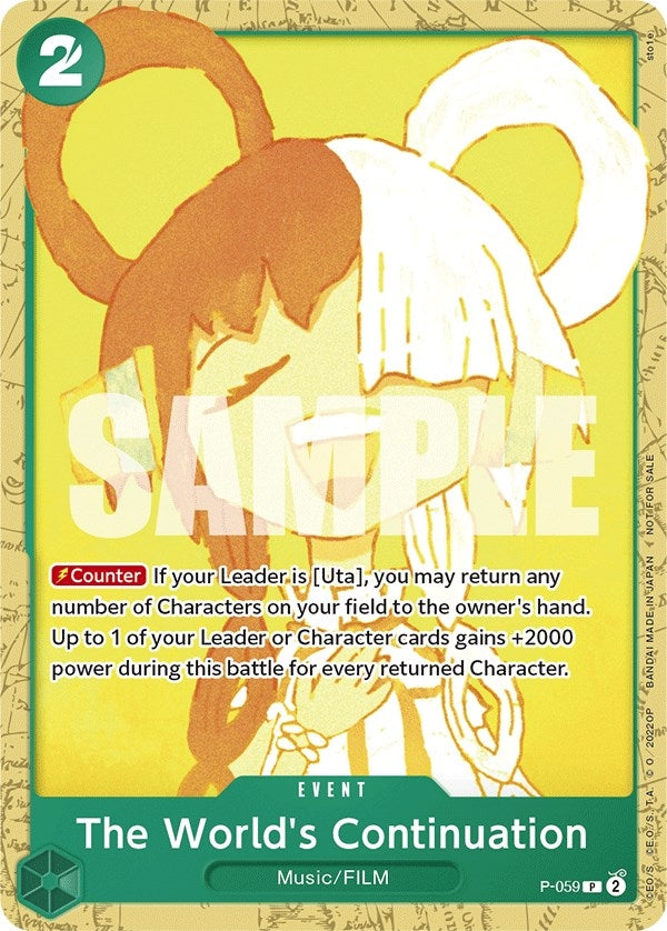 The Worlds Continuation Starter Deck 11 Uta Deck Battle (P-059) [OP-PR]