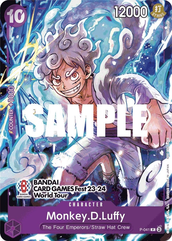 MonkeyDLuffy 041 BANDAI CARD GAMES Fest 23 24 World Tour (P-041) [OP-PR]