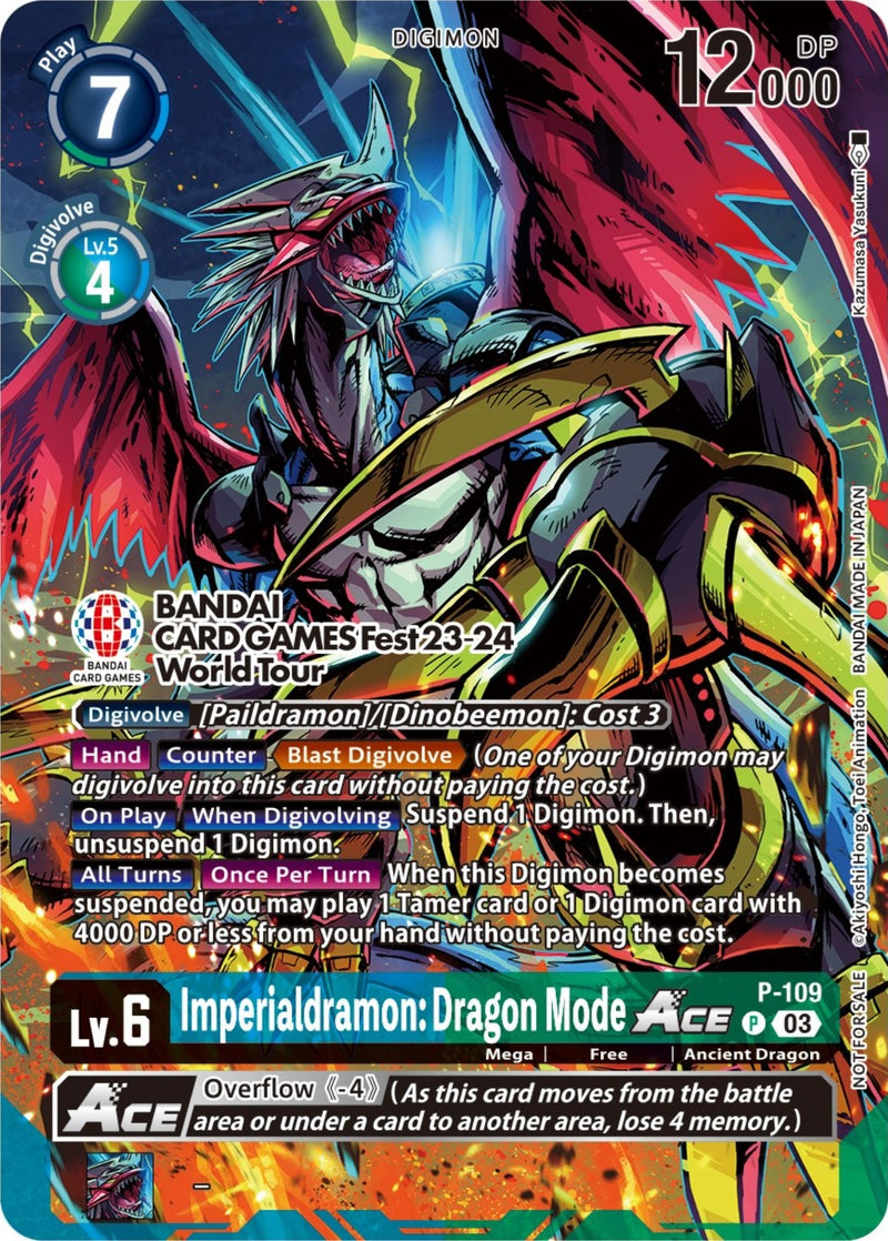 Image for Imperialdramon: Dragon Mode ACE - P-109 (BANDAI Card Games Fest 23-24 World Tour) [Digimon Promotion Cards]