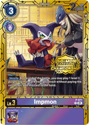 Image for Impmon - P-071 (Championship 2023 Gold Card Set) [Digimon Promotion Cards]