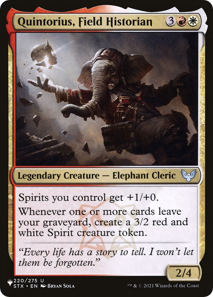Quintorius Field Historian (220) [LIST]