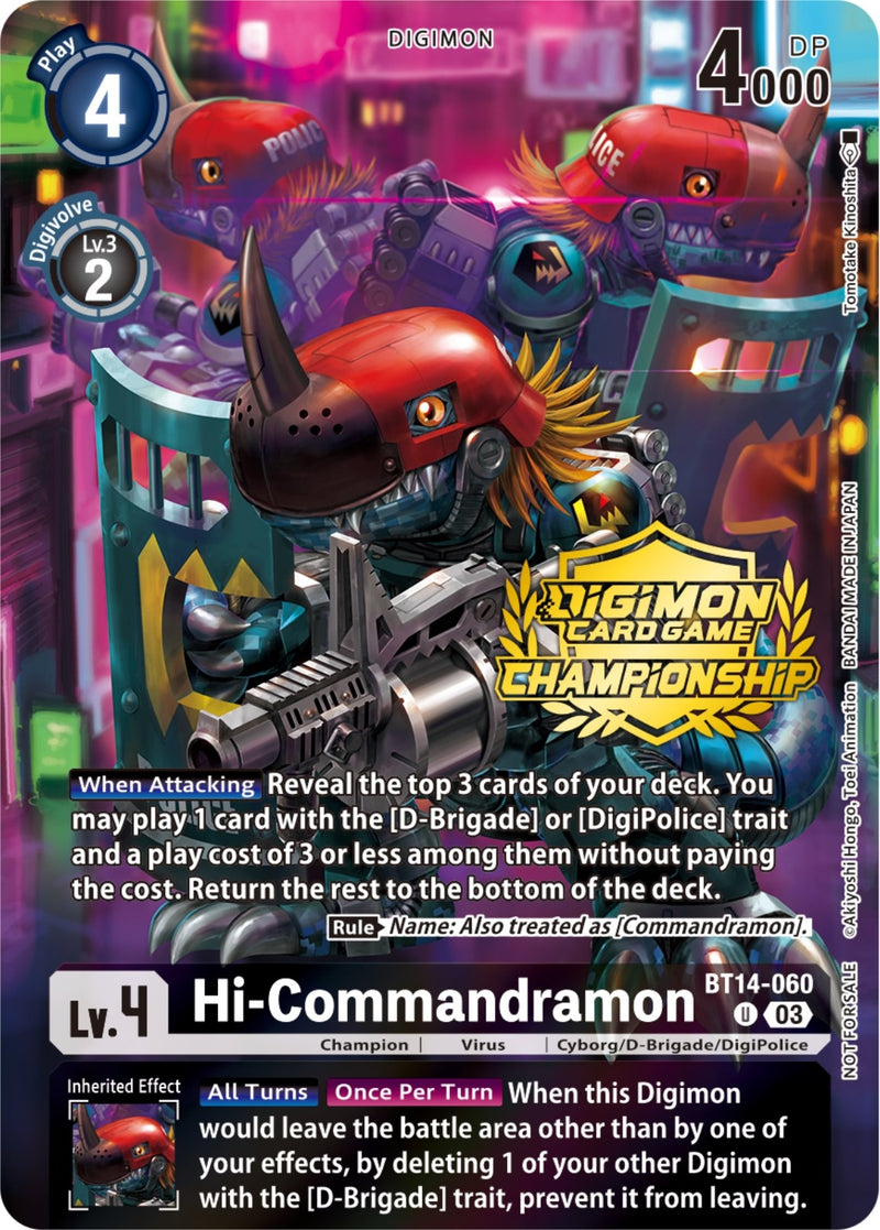 Image for Hi-Commandramon (Championship 2023 Tamers Pack) [Blast Ace]