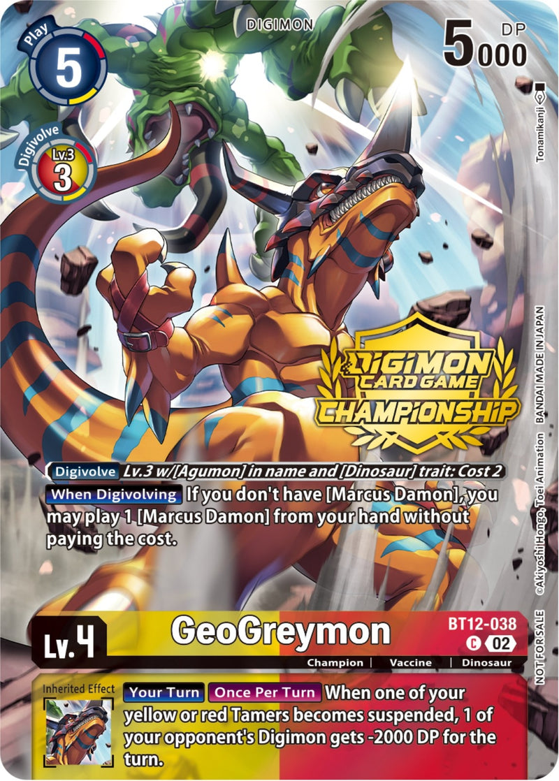 Image for GeoGreymon (Championship 2023 Tamers Pack) [Across Time]
