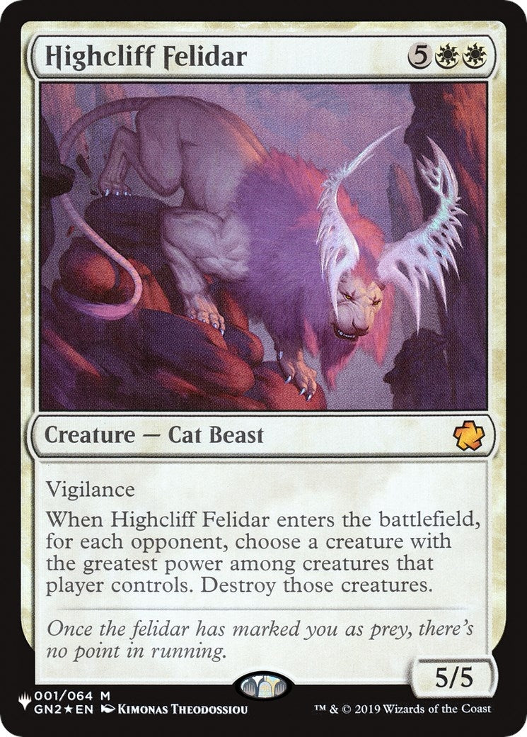 Highcliff Felidar (1) [LIST]