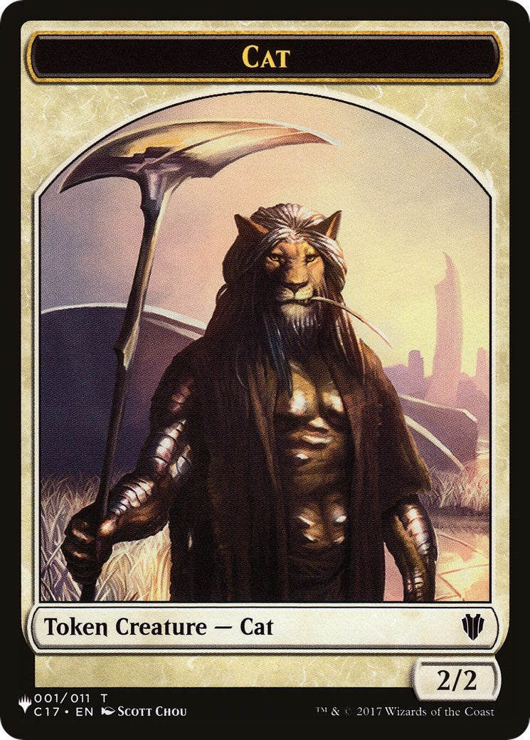 Cat 001 Dog Double Sided Token (1 // 10) [LIST]