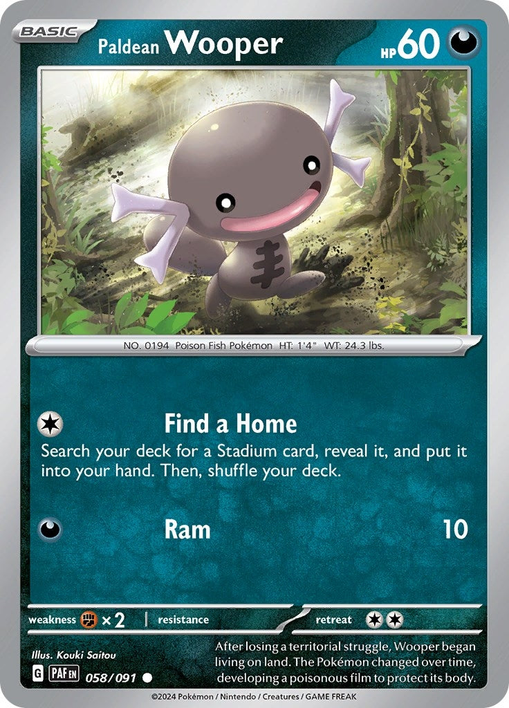 Paldean Wooper 058 091 (058/091) [PAF]