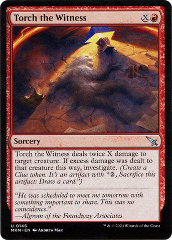 Torch the Witness (Blue) [Murders at Karlov Manor]