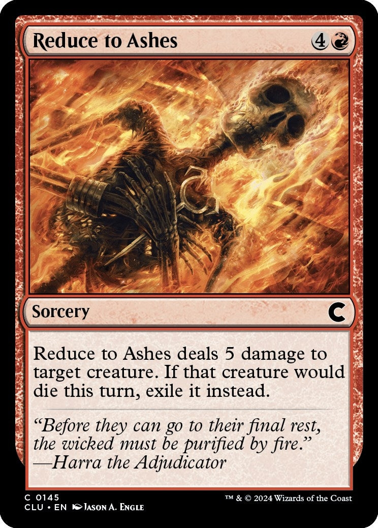 Reduce to Ashes (145) [CLU]
